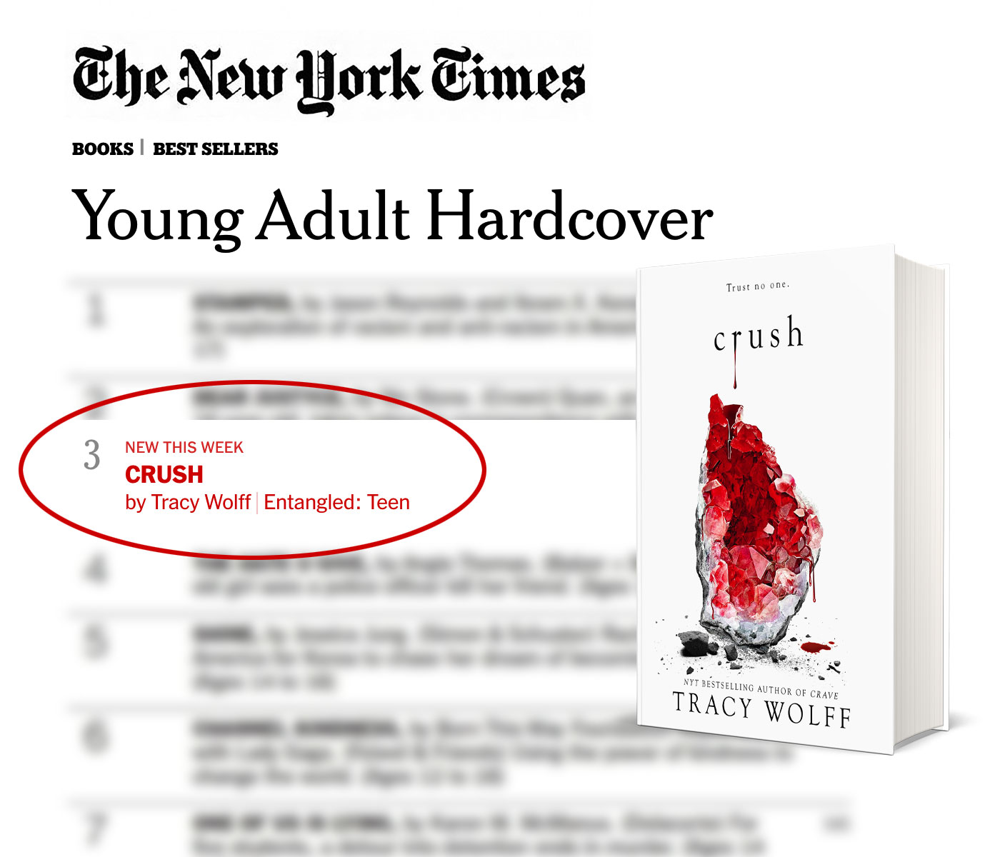 Crush is a New York Times & USA Today Bestseller!