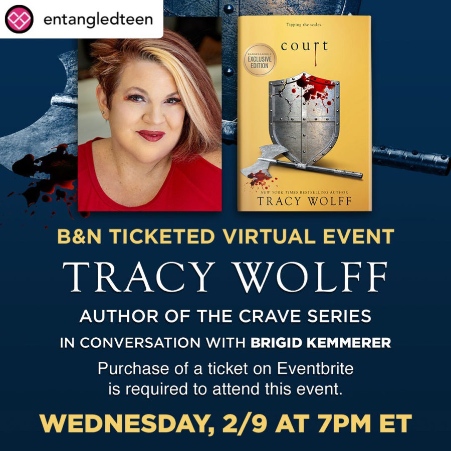 2/9: B N Ticketed Virtual Event Tracy Wolff