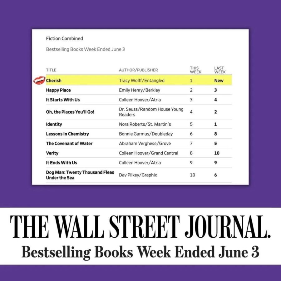 Cherish is a Wallstreet Journal Bestseller (Combined Fiction List)